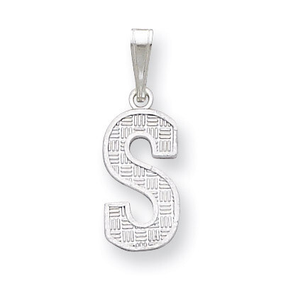 Initial S Charm Sterling Silver QC2762S, MPN: QC2762S, 883957906676