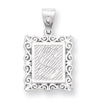 Initial S Charm Sterling Silver QC2770S, MPN: QC2770S, 883957907093