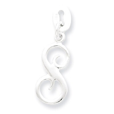 Initial S Pendant Sterling Silver QC6510S, MPN: QC6510S, 883957579320