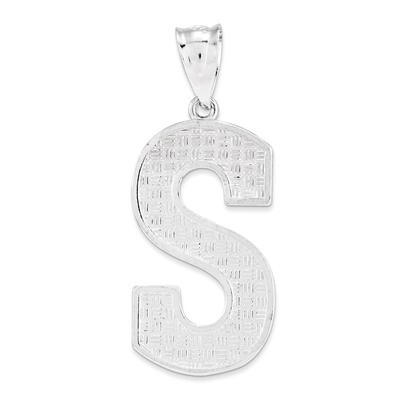 Initial S Charm Sterling Silver QC2766S, MPN: QC2766S, 883957906881