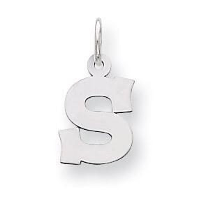 Block Initial S Charm Sterling Silver QC5093S, MPN: QC5093S, 883957128443