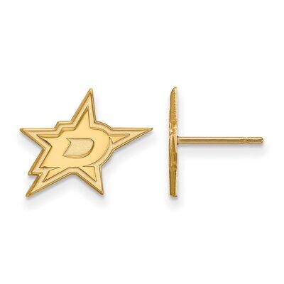 Dallas Stars Small Post Earring 14k Yellow Gold 4Y004STA, MPN: 4Y004STA, 886774862958