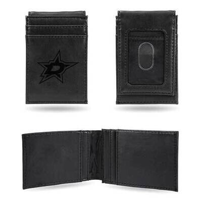 NHL Dallas Stars Black Faux Leather Front Pocket Wallet GC7580, MPN: GC7580, 767345896568