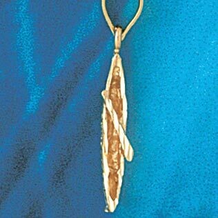 Dazzlers Jewelry Kayak Pendant Necklace Charm Bracelet in Yellow, White or Rose Gold 1409, MPN: DZ-…