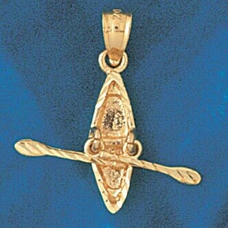 Dazzlers Jewelry Kayak Pendant Necklace Charm Bracelet in Yellow, White or Rose Gold 1408, MPN: DZ-…