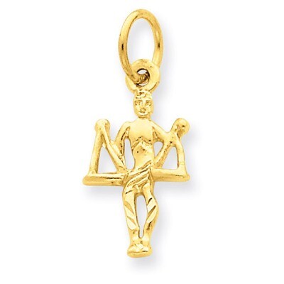 Libra Zodiac Charm 14k Gold C482, MPN: C482, 883957860626