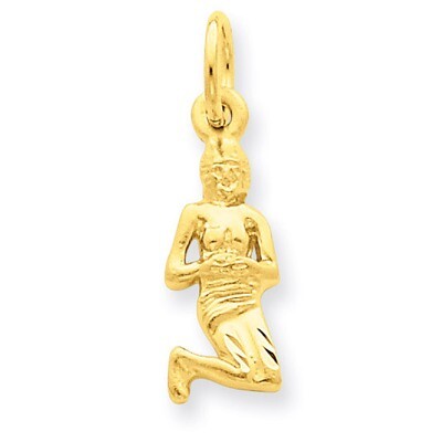 Virgo Zodiac Charm 14k Gold C481, MPN: C481, 883957015873