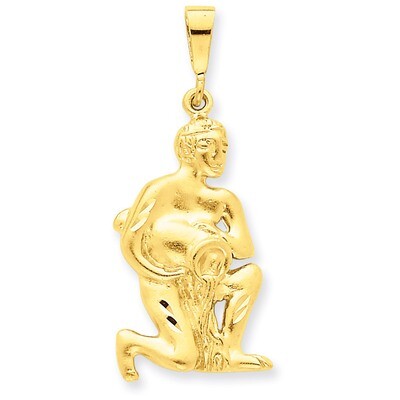 Aquarius Zodiac Charm 14k Gold C474, MPN: C474, 883957015262