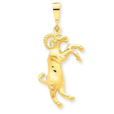 Aries Zodiac Charm 14k Gold C464, MPN: C464, 883957015323
