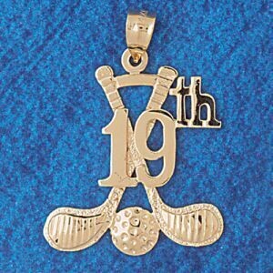Dazzlers Jewelry Golf Club and Ball Pendant Necklace Charm Bracelet in Yellow, White or Rose Gold 3…