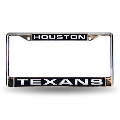 NFL Houston Texans Blue Laser Chrome Car License Plate Frame GC7082, MPN: GC7082, 94746402679