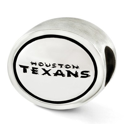 Houston Texans NFL Bead Sterling Silver Antiqued QRS3246
