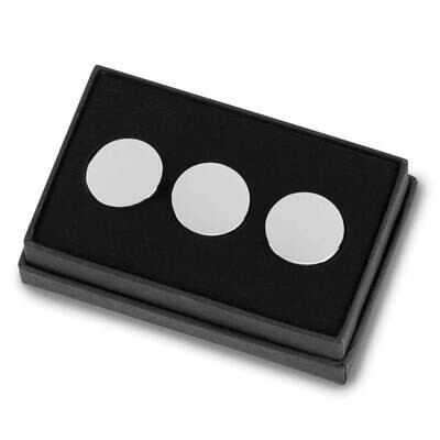 Nickel-plated Set Of Three Golf Ball Markers GM21846, MPN: GM21846, 47105024234