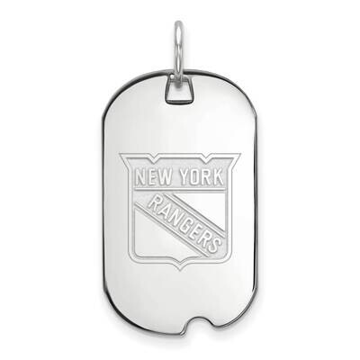 New York Rangers Small Dog Tag Sterling Silver Rhodium-plated SS032RNG, MPN: SS032RNG, 191101154119