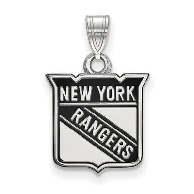 New York Rangers Small Enamel Pendant Sterling Silver SS017RNG, MPN: SS017RNG, 886774747736