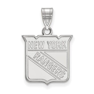 New York Rangers Medium Pendant 14k White Gold 4W003RNG, MPN: 4W003RNG, 886774736518