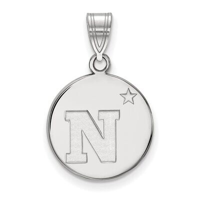 Navy Medium Disc Pendant Sterling Silver SS011USN, MPN: SS011USN, 886774702261