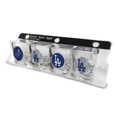 Dodgers 4-piece Shot Glass Set GC3556, MPN: GC3556, 89006537932