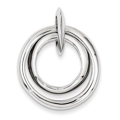 accent Multi Circular Pendant Sterling Silver Diamond QP1904, MPN: QP1904, 883957521756