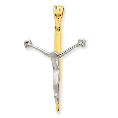 Crucifix Charm 14k Two-Tone Gold CG5, MPN: CG5, 883957898520