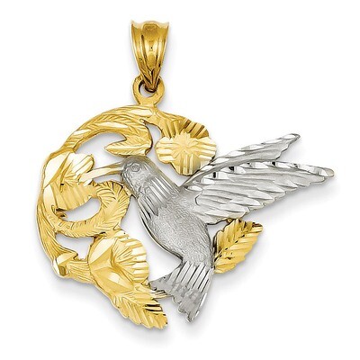 Hummingbird Charm 14k Two-Tone Gold D293A, MPN: D293A, 886774092805