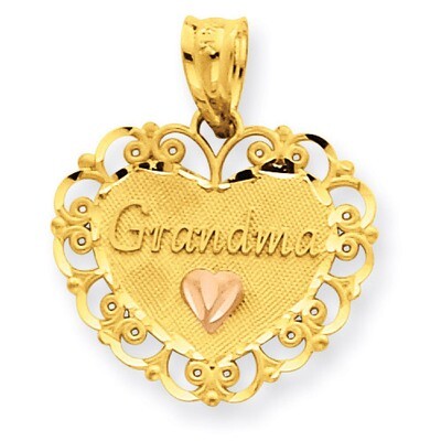 Grandma Heart Charm 14k Two-Tone Gold M1805, MPN: M1805, 886774284361