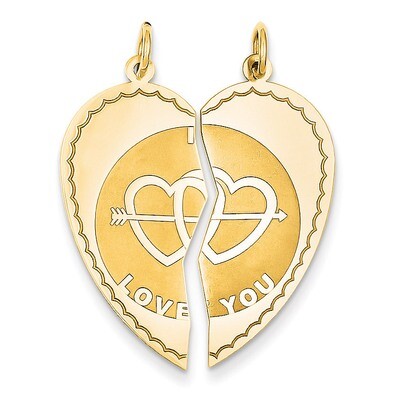 Break-apart I Love You Charm 14k Gold XAC500, MPN: XAC500, 883957343334