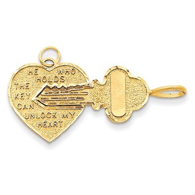 Break-Apart Heart Charm 14k Gold M198, MPN: M198, 637218166886