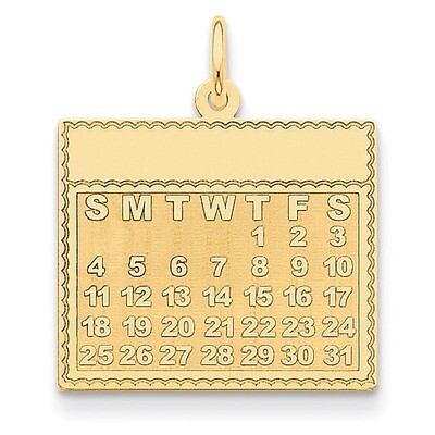 Thursday the First Day Calendar Pendant 14k Gold YC465, MPN: YC465, 191101634079