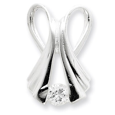 Slide Sterling Silver Diamond QP313, MPN: QP313, 883957960289