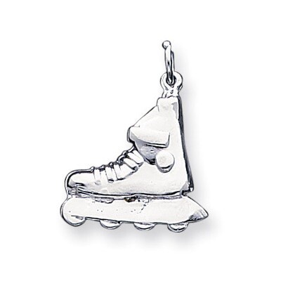 Inline Skate Charm Sterling Silver QC270