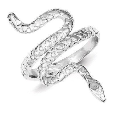 Snake Ring Sterling Silver QR157, MPN: QR157, 883957183244