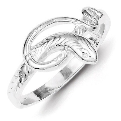 Snake Ring Sterling Silver QR158, MPN: QR158, 883957183329