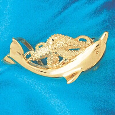 Dazzlers Jewelry Octopus and Dolphin Slide Pendant Necklace Charm Bracelet in Yellow, White or Rose…