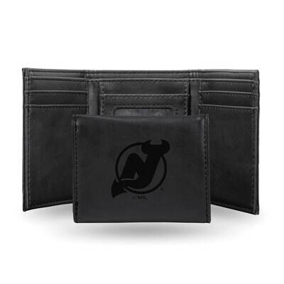 NHL New Jersey Devils Black Faux Leather Trifold Wallet GC7842, MPN: GC7842, 767345901392