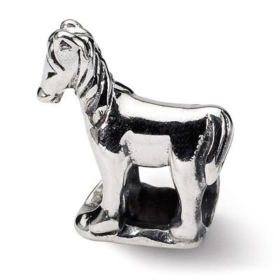 Horse Bead - Sterling Silver QRS259, MPN: QRS259, 883957721576