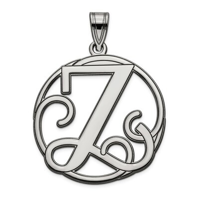Script Initial Z Charm Sterling Silver Fancy  QC8999Z, MPN: QC8999Z, 191101456169