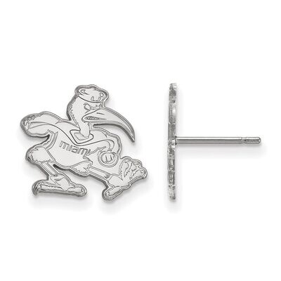 University of Miami Small Post Earring Sterling Silver SS051UMF, MPN: SS051UMF, 886774711362