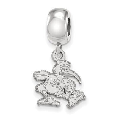 University of Miami Bead Charm Small Dangle Sterling Silver SS065UMF, MPN: SS065UMF, 886774725550