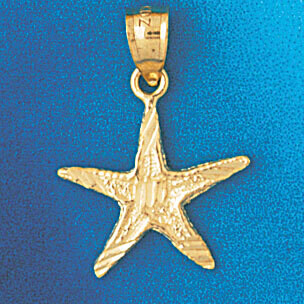 Dazzlers Jewelry Starfish Pendant Necklace Charm Bracelet in Yellow, White or Rose Gold 92, MPN: DZ…