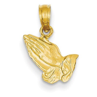 Praying Hands Pendant 14k Gold C4417, MPN: C4417, 637218017294