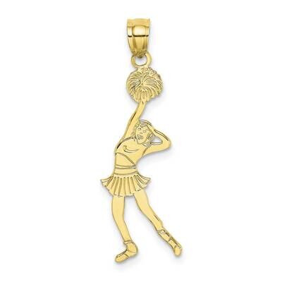 Cheerleader with Hand On Head Pendant 10k Gold 10C3559, MPN: 10C3559,