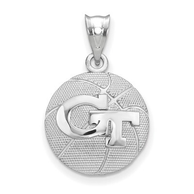 Georgia Tech Basketball Pendant Sterling Silver SS507GT, MPN: SS507GT, 634401004024