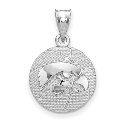 The University of Iowa Basketball Pendant Sterling Silver SS507UIA, MPN: SS507UIA, 191101206511