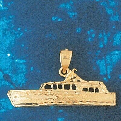 Dazzlers Jewelry Cruise Ship Pendant Necklace Charm Bracelet in Yellow, White or Rose Gold 1298, MP…