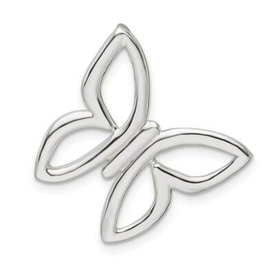 Butterfly Chain Slide Sterling Silver Polished QC11043, MPN: QC11043,