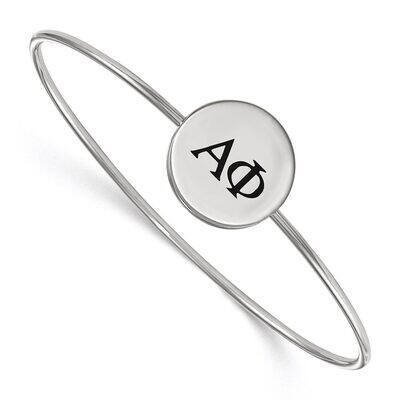 Alpha Phi Enameled Slip-on Bangle Sterling Silver SS025APH-7, MPN: SS025APH-7, 886774604497