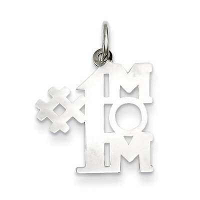 # 1 Mom Charm Sterling Silver QC3740, MPN: QC3740, 883957495781