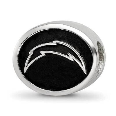 Enameled Los Angeles Chargers NFL Bead Sterling Silver Rhodium-plated QRS3067, MPN: QRS3067, 191101…