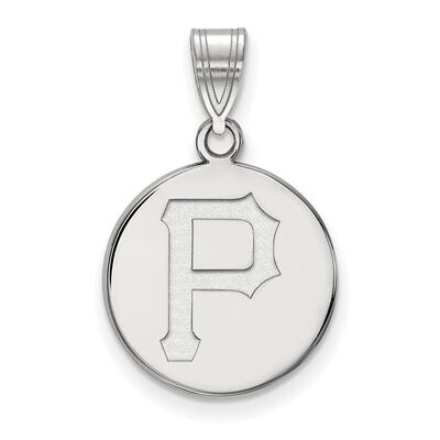 Pittsburgh Pirates Medium Disc Pendant 14k White Gold 4W014PIR, MPN: 4W014PIR, 886774840123